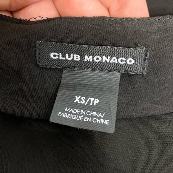 Club Monaco faux wrap tie side cross over top - Picture 6 of 7
